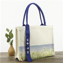帆布飘带托特包