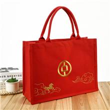 帆布喜庆托特包