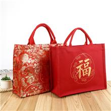 帆布喜庆托特包